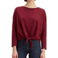 Levi's Women's Greta Cotton Tie Front T-Shirt Red Size Large