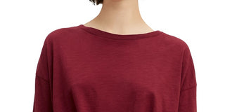 Levi's Women's Greta Cotton Tie Front T-Shirt Red Size Large