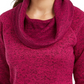 Ideology  Women's Cowl-Neck Pullover Dark Pink Size Small