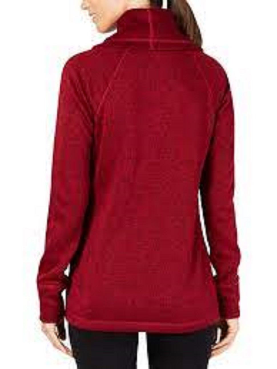 Ideology Women's Red Long Sleeve Cowl Neck Sweater Dark Red Size Medium
