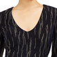 City Studios Juniors' Glitter Stripe Dress Navy/ Gold Size Large
