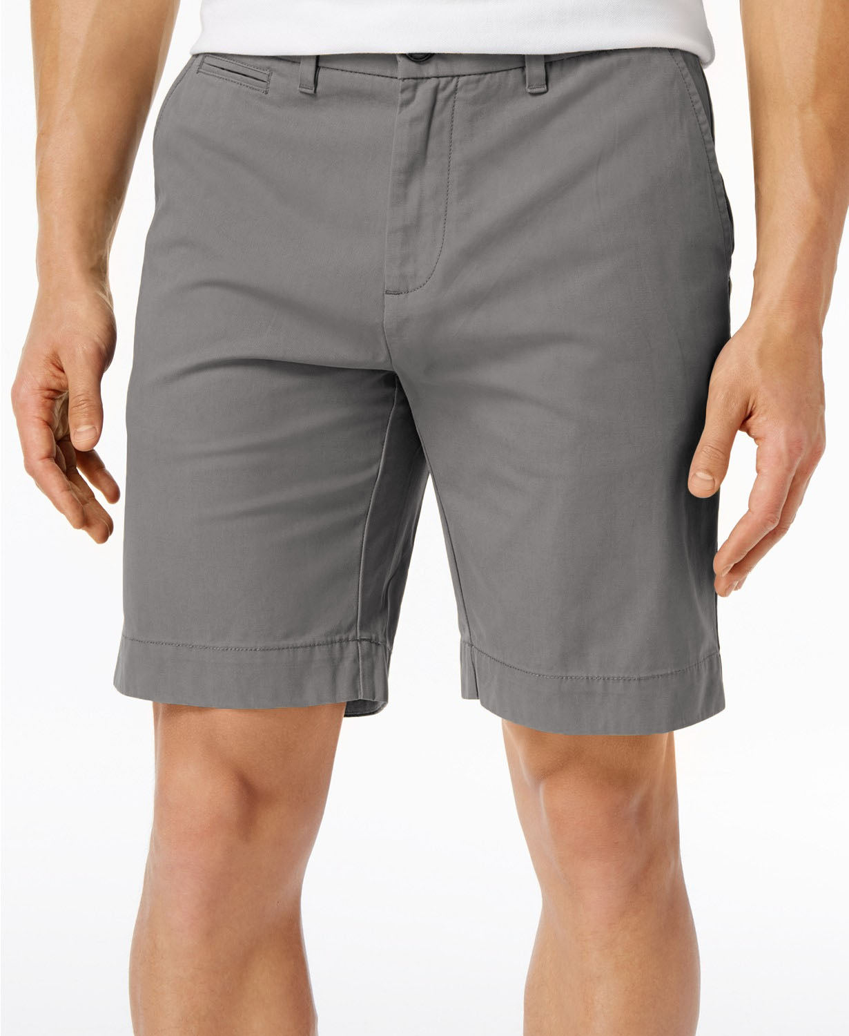 Tommy Hilfiger Men's Plus TH Flex Stretch 9" Shorts Gray Size 42W