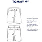 Tommy Hilfiger Men's Plus TH Flex Stretch 9" Shorts Gray Size 42W