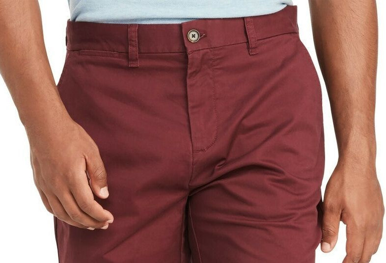 Tommy Hilfiger Men's Th Flex Stretch 9" Shorts Red Size 40