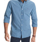 Tommy Hilfiger Men's Charles Custom-Fit Stretch Gingham Check Shirt Blue Size Small