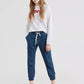 Levi's Women's Jet Set Cotton Denim Jogger Pants Blue Size Medium