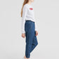 Levi's Women's Jet Set Cotton Denim Jogger Pants Blue Size Medium