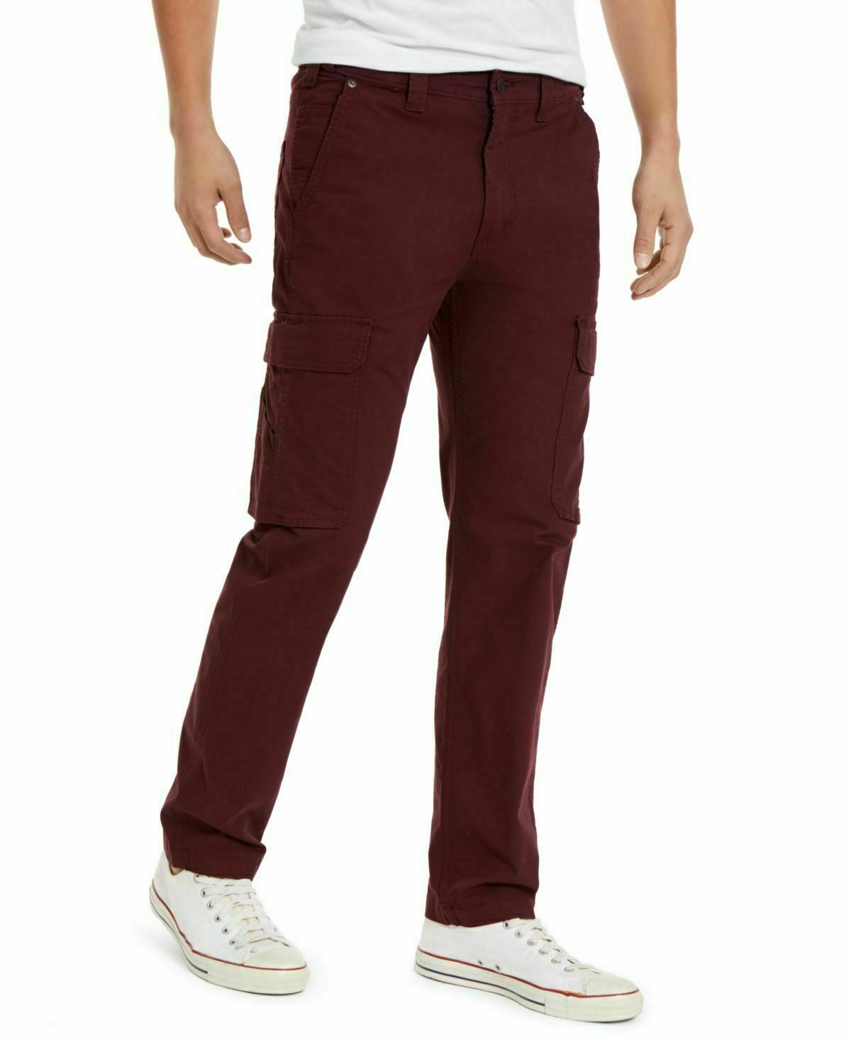 Levi's Men's 502 Aviator Tapered Cargo Pants Wine Size 33X32