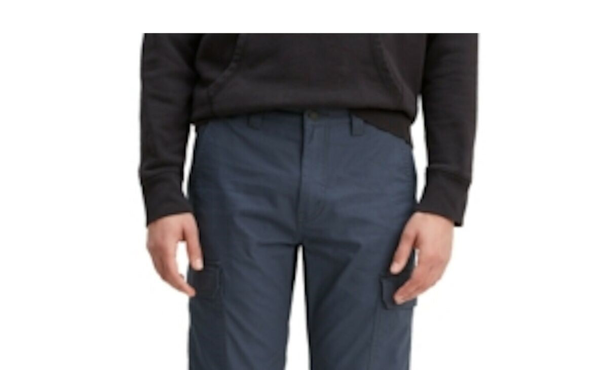 Levi's Men's 502 Aviator Tapered Cargo Pants Blue Size 38X32