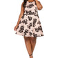 City Studios Women's Plus Size Printed A-Line Dress Pink Size 24