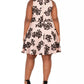 City Studios Women's Plus Size Printed A-Line Dress Pink Size 24