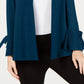 Alfani Women's Tie-Sleeve Cardigan Green Size Small