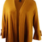 Alfani Women's Tie-Sleeve Cardigan  Gold Size Medium