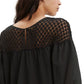 Levi's Women's Noe Lace-Contrast T-Shirt Black Size Large