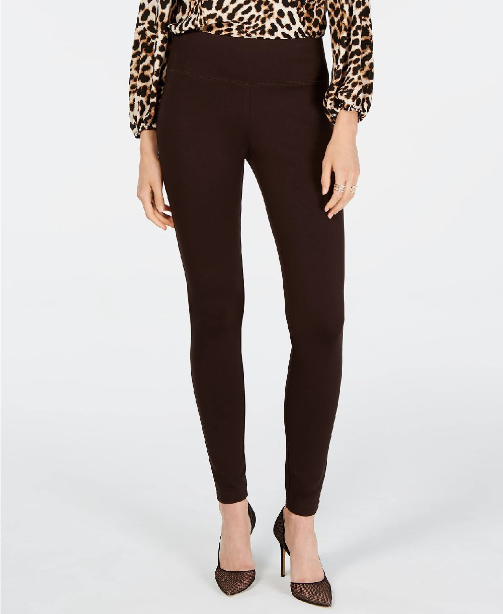 INC International Concepts Women's Petite Seamless Leggings Brown Size 4P