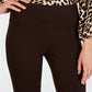 INC International Concepts Women's Petite Seamless Leggings Brown Size 4P