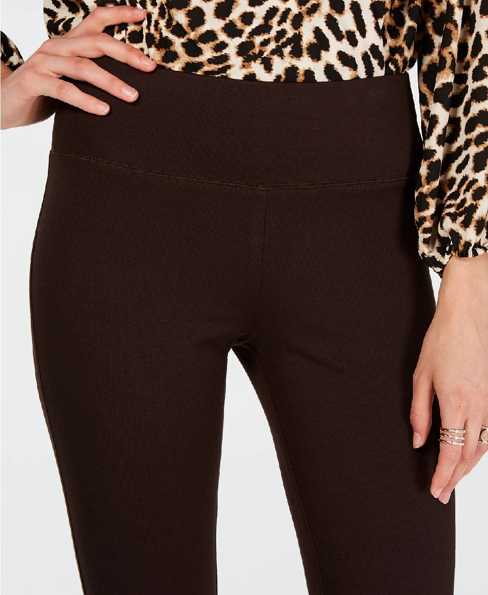 INC International Concepts Women's Petite Seamless Leggings Brown Size 4P