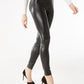 INC International Concepts Women's Petite Faux-Leather Skinny Pants Black Size 4 P