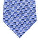 Michael Kors Men's Light & Dark Blue Geometric Boxes Silk Neck Tie Navy Size Regular