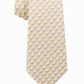Michael Kors Men's Classic Angular Geo-Print Silk Twill Tie Yellow Size Regular