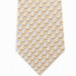 Michael Kors Men's Classic Angular Geo-Print Silk Twill Tie Yellow Size Regular