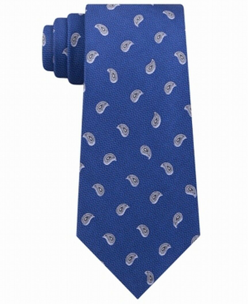 Michael Kors Men's Paisley 100% Silk Neck Tie Blue Size Regular