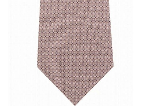 Michael Kors Men's Classic Geo Cube Silk Twill Tie Blue Size Regular