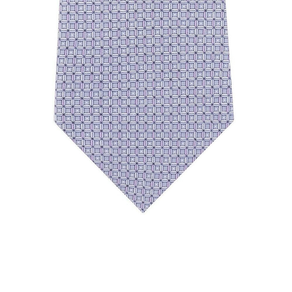 Michaler Kors Men's Classic Geo Cube Silk Twill Tie Gray One Size