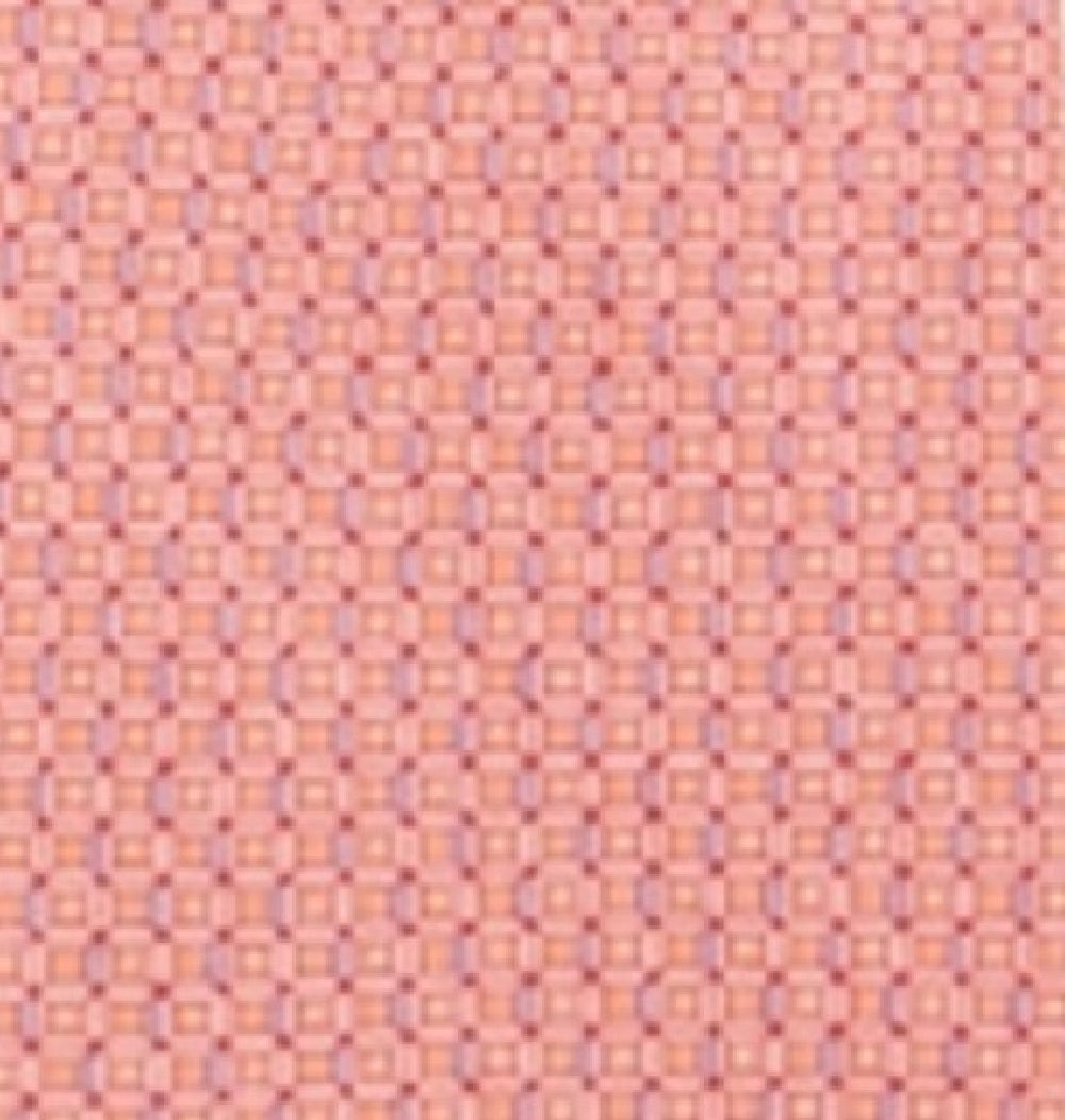 Michael Kors Men's Classic Geo Cube Silk Twill Tie Orange One Size