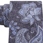 Michael Kors Men's Fine Line Paisley Tie Charcoal Size Regular