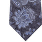 Michael Kors Men's Fine Line Paisley Tie Charcoal Size Regular