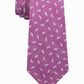 Michael Kors Men's Classic Tossed Pine Silk Twill Tie Dark Pink Size Regular