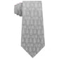 Michael Kors Men's Micro Connected Logo Printed Tie Gray One Size