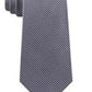 Michael Kors Sorento Silk Classic Neck Tie Silver 3 1/8" Dark Gray Size Regular