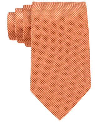 Michael Kors Men's Sorento Solid Tie Orange Size Regular