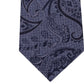 Michael Kors Mens Paisley Self-Tied Necktie Grey One Size Black Size Regular