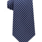 Michael Kors Men's Mini Grid Silk Tie Blue Size Regular