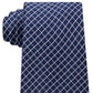 Michael Kors Men's Mini Grid Silk Tie Blue Size Regular