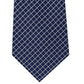 Michael Kors Men's Mini Grid Silk Tie Blue Size Regular