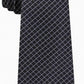 Michael Kors Men's Black Diamond Check Neck Tie Gray Size Regular