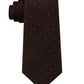 Michael Kors Men's Dotted Glen-Check Silk Tie Brown Size Regular