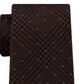 Michael Kors Men's Dotted Glen-Check Silk Tie Brown Size Regular