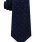 Michael Kors Men's Dotted Glen-Check Silk Tie Navy Size Regular