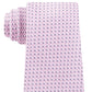 Michael Kors Men's Pink W/ Mini Flecks Geometric Silk Neck Tie Pink Size Regular