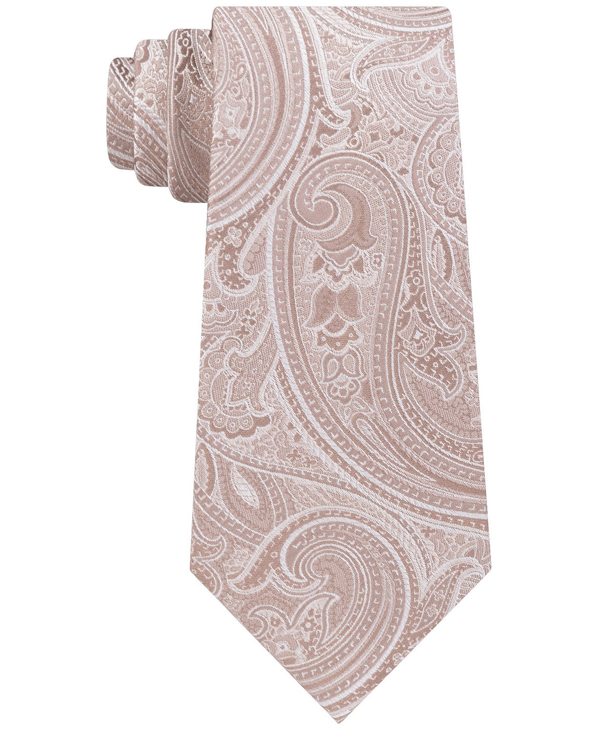 Michael Kors Men's Paisley Tie Med Beige Size Regular