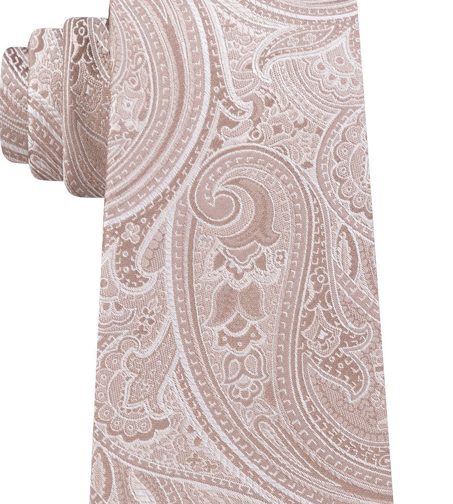 Michael Kors Men's Paisley Tie Med Beige Size Regular