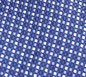 Michael Kors Men's Dark Blue Micro Weave Check Silk Neck Tie Blue Size Regular