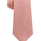 Michael Kors Men's Checks Silk Neck Tie Orange Size Regular