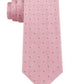 Michael Kors Men's Gingham Checkered Grid Classic Neck Tie All Pink Size Regular