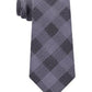 Michael Kors Men's Classic Mesh Check Silk Tie Gray One Size